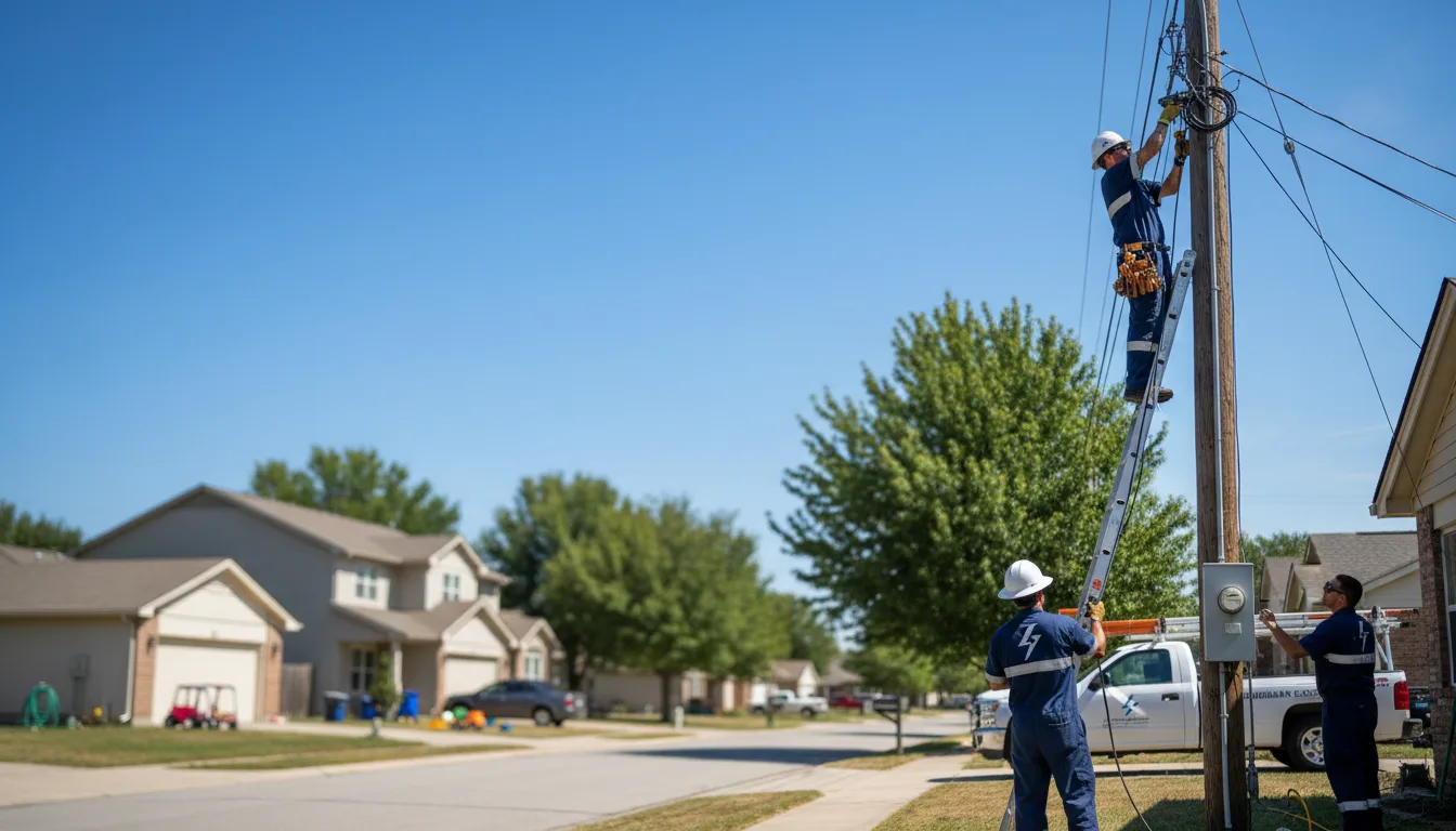 Residential electrician providing installation services in Granite, OK